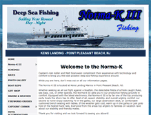 Tablet Screenshot of normakfishing.com